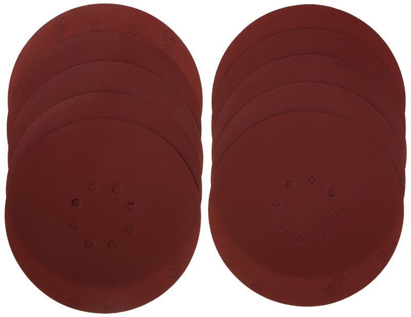 WEN 6369SP240 240-Grit Hook and Loop 9-Inch Drywall Sander Sandpaper, 10-Pack - Image 2